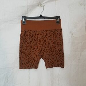 Loft aminal print daydream high waisted biker shorts